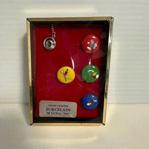 Men's TIG Tie Tacks Multicolor NEW! Box of 4